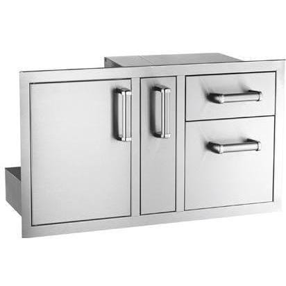 Fire Magic Premium Flush 36" Access Door with Platter Storage And Double Drawer with Soft Close (53816SC) Grill Accessories Fire Magic 