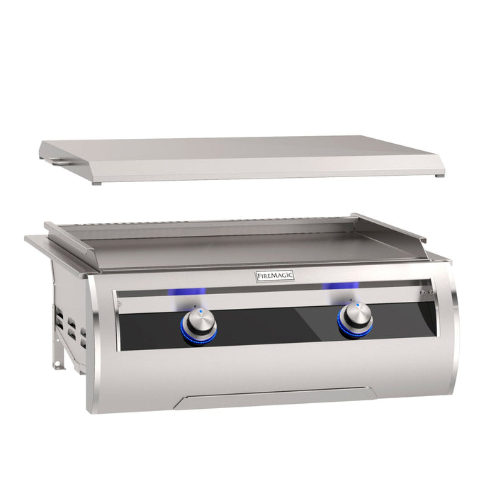 Firemagic Grills Fire Magic Echelon 30" Built-In Gourmet Griddle with Black Glass / E660i-1T4N(P)