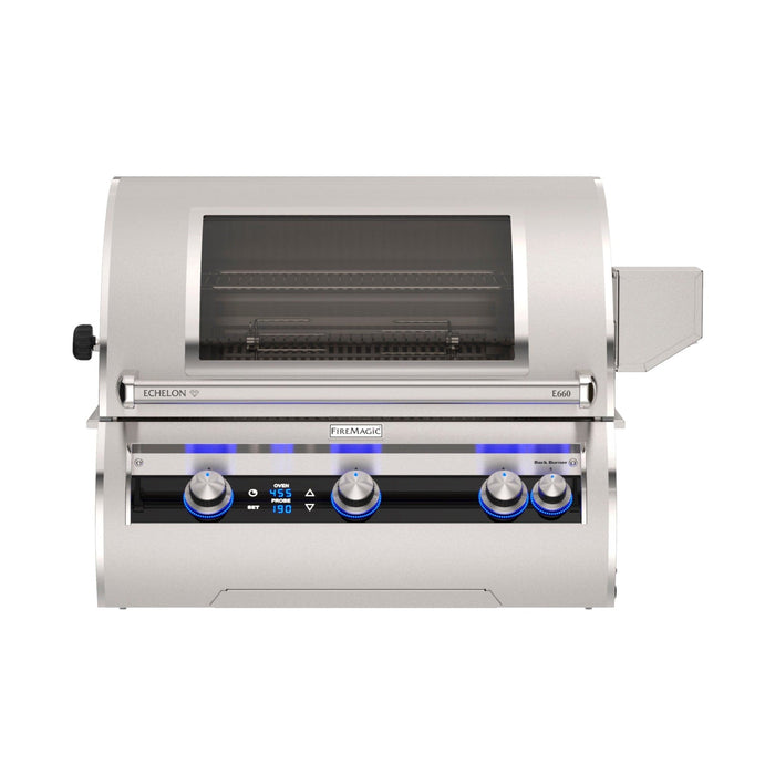 Firemagic Grills Fire Magic Echelon Diamond E660i Built-In Grill with Rotisserie and Digital Thermometer / E660i-9E1N(P), E660i-9L1N(P), E660i-9E1N(P)-W, E660i-9L1N(P)-W