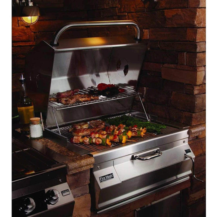 Fire Magic 30" Built-In Stainless Steel Charcoal Grill (14-SC01C-A) Fire Magic
