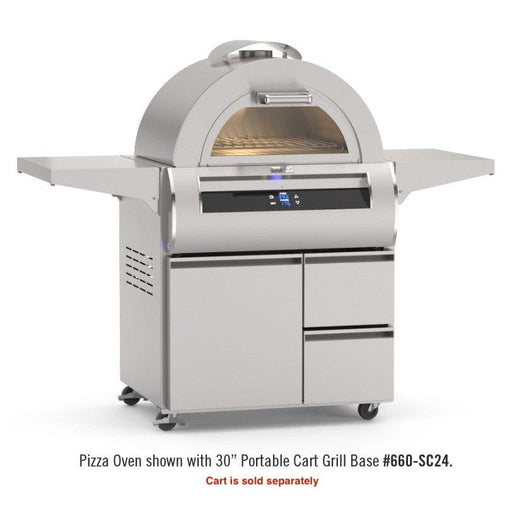 Fire Magic Echelon 30" Built-In Pizza Oven with Black Glass (5660) Fire Magic