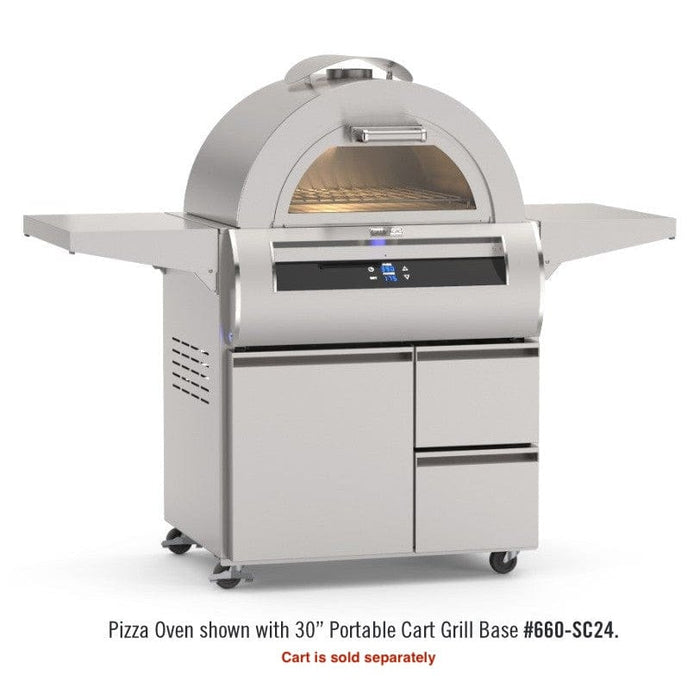 Fire Magic Echelon 30" Built-In Pizza Oven with Black Glass (5660) Fire Magic