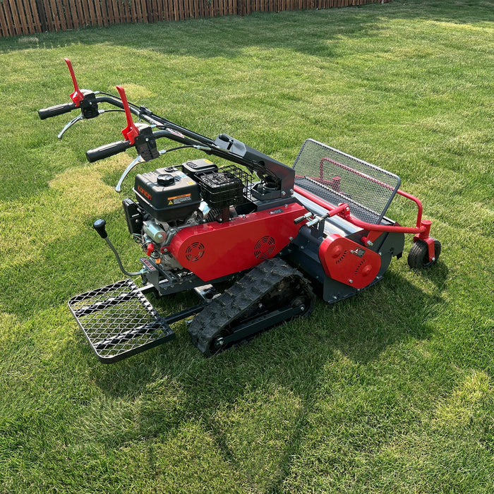 27" Walk Behind Flail Mower,  10HP 302cc,  Self-Propelled,  Tracked,  Electric Start,  SFM27T