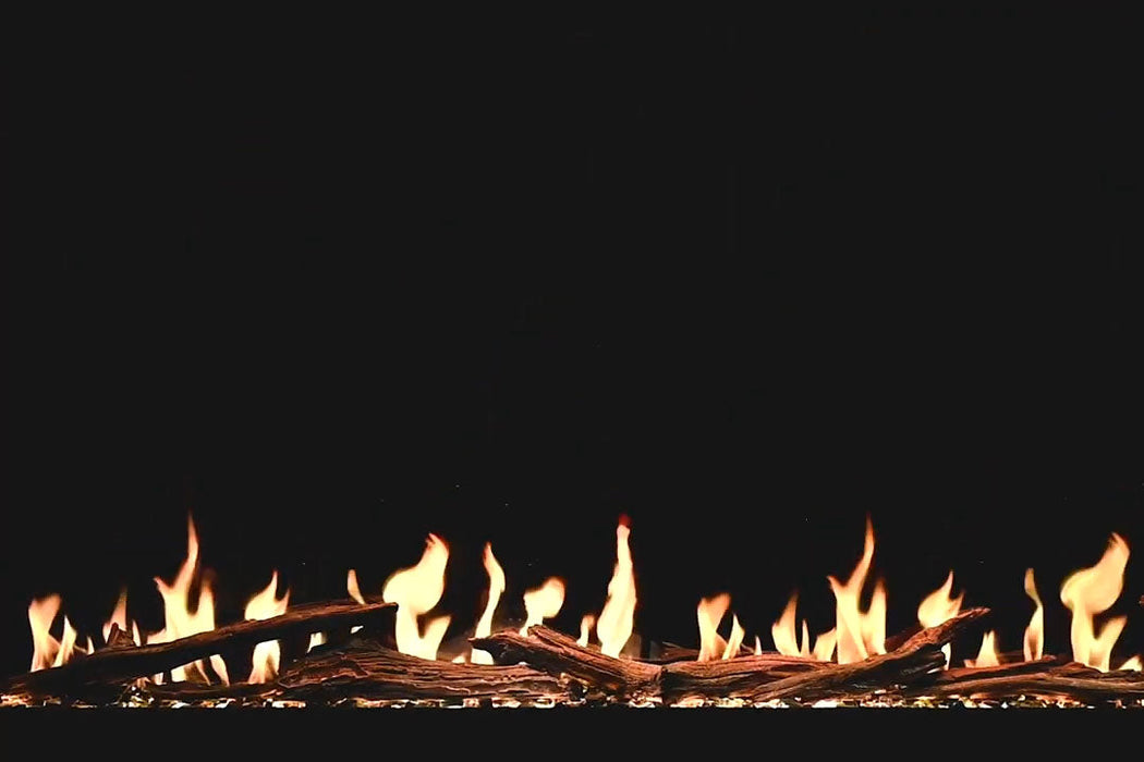 Modern Flames Orion Multi 88'' Heliovision Electric Fireplace Wall Mount Studio Suite | Weathered Walnut Modern Flames