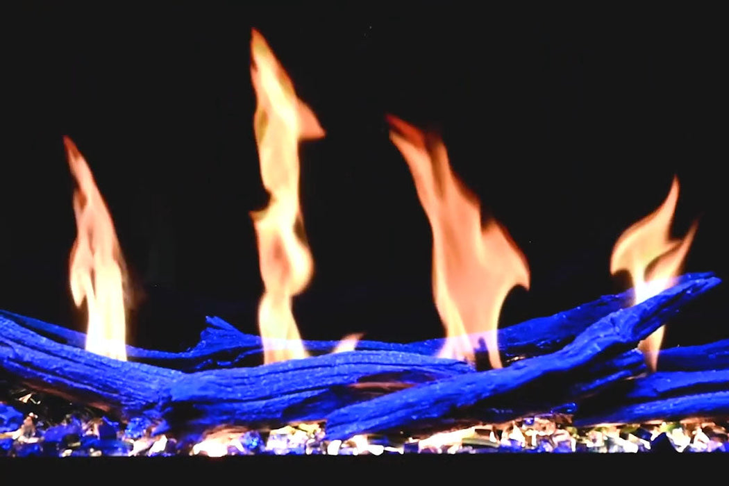 Modern Flames Orion Multi 64'' Heliovision Electric Fireplace Wall Mount Studio Suite | Driftwood Gray Modern Flames