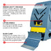 Tomahawk Power Electric Floor Scraper Vinyl Stripper Carpet Wood Floor Remover Scarifiers - Features