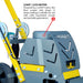 Tomahawk Power Electric Floor Scraper Vinyl Stripper Carpet Wood Floor Remover Scarifiers - Dimensions