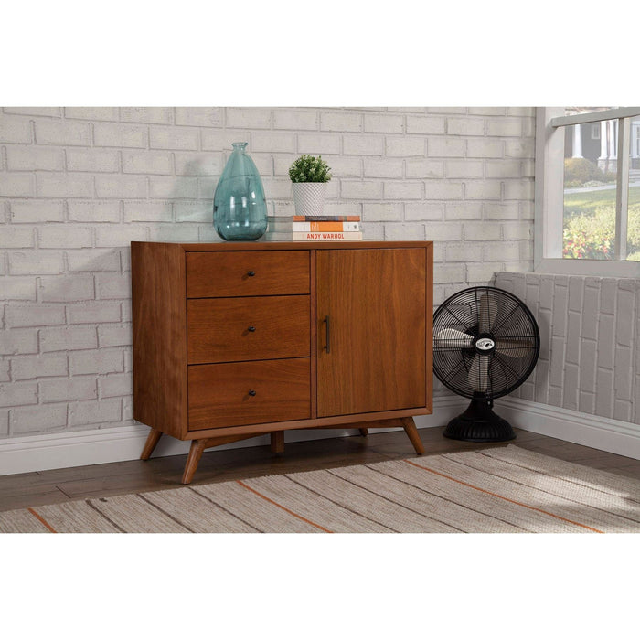 Alpine Furniture Flynn Accent Cabinet, Chestnut