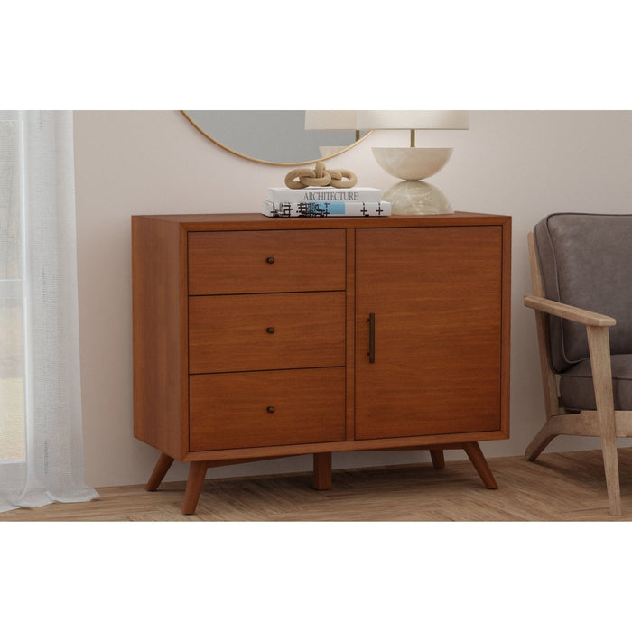 Alpine Furniture Flynn Accent Cabinet, Chestnut