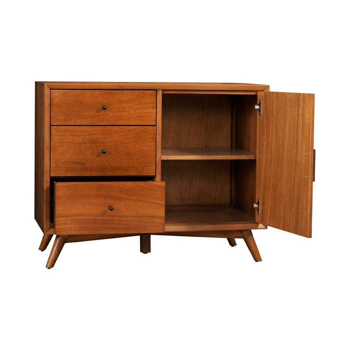 Alpine Furniture Flynn Accent Cabinet, Chestnut