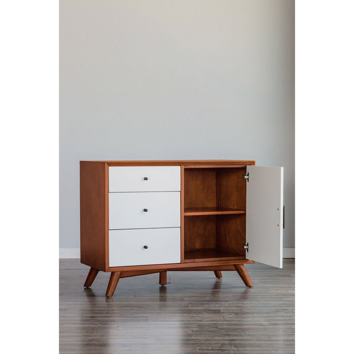 Alpine Furniture Flynn Accent Cabinet, Chestnut