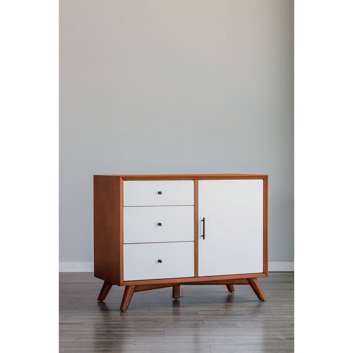 Alpine Furniture Flynn Accent Cabinet, Chestnut