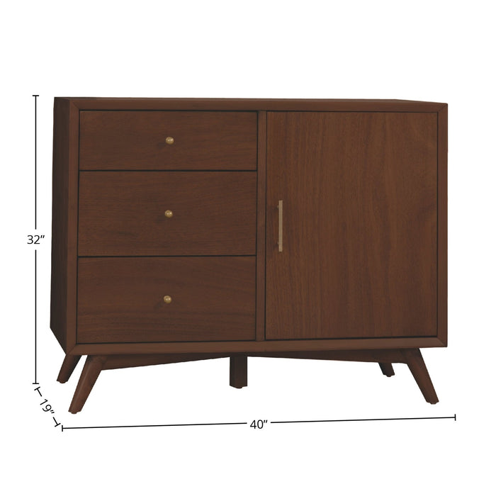 Alpine Furniture Flynn Accent Cabinet, Walnut