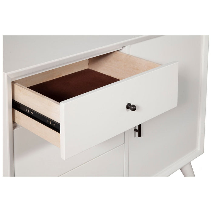 Alpine Furniture Flynn Accent Cabinet, White