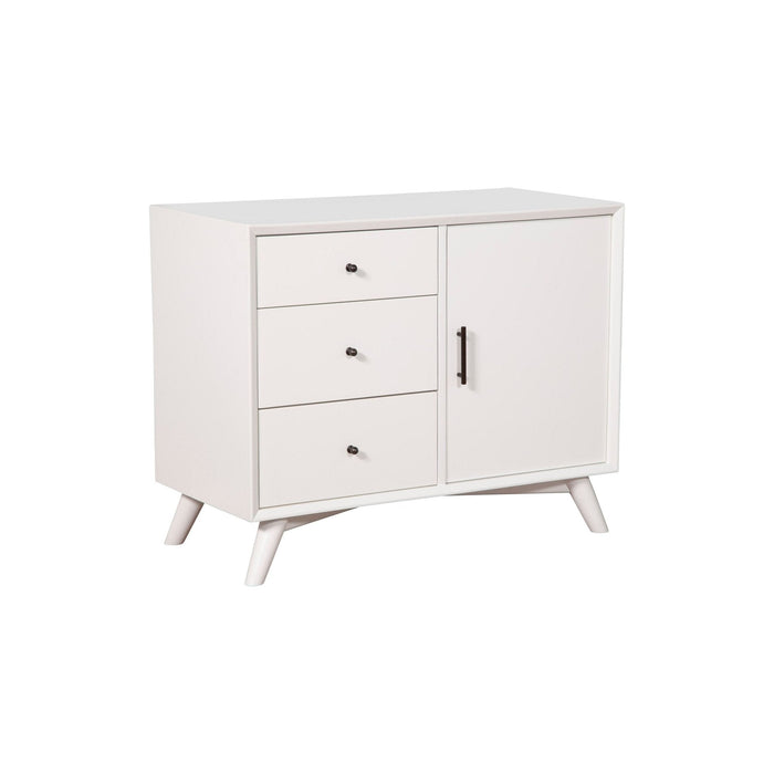 Alpine Furniture Flynn Accent Cabinet, White