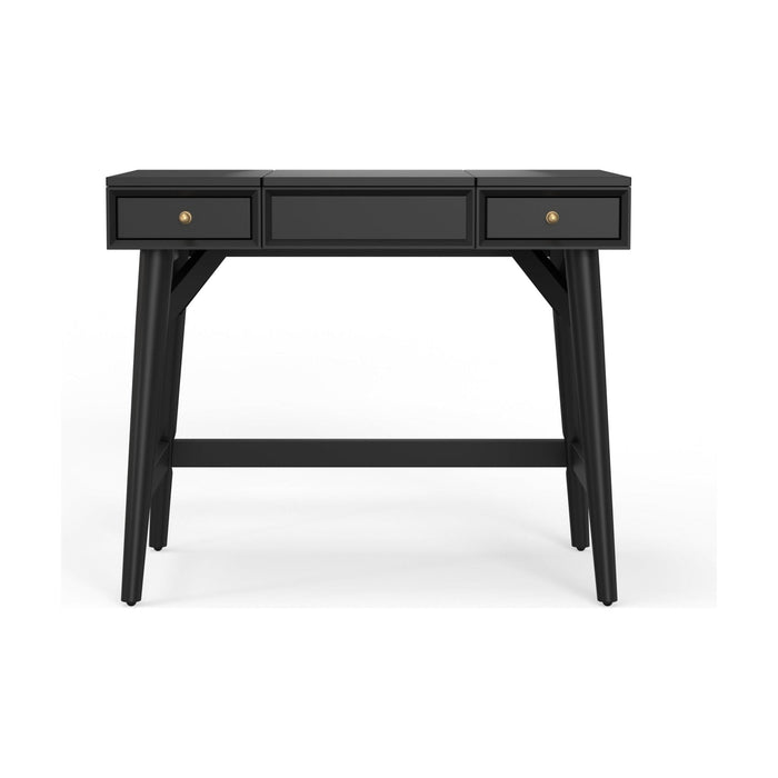 Alpine Furniture Flynn Bedroom Vanity, Black