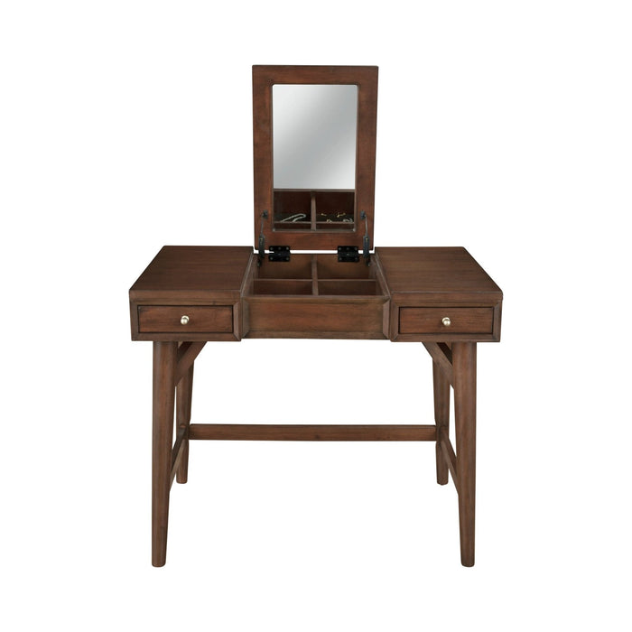 Alpine Furniture Flynn Bedroom Vanity, Walnut