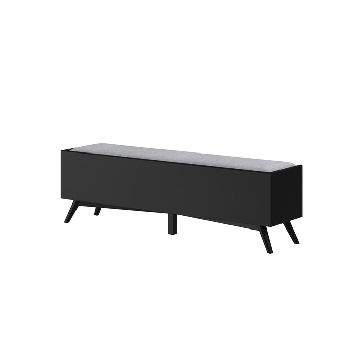 Alpine Furniture Flynn Bench, Black