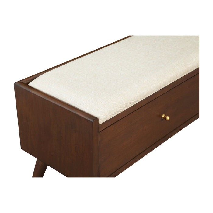 Alpine Furniture Flynn Bench, Walnut