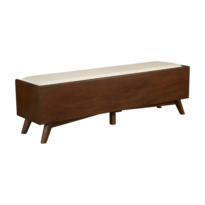 Alpine Furniture Flynn Bench, Walnut