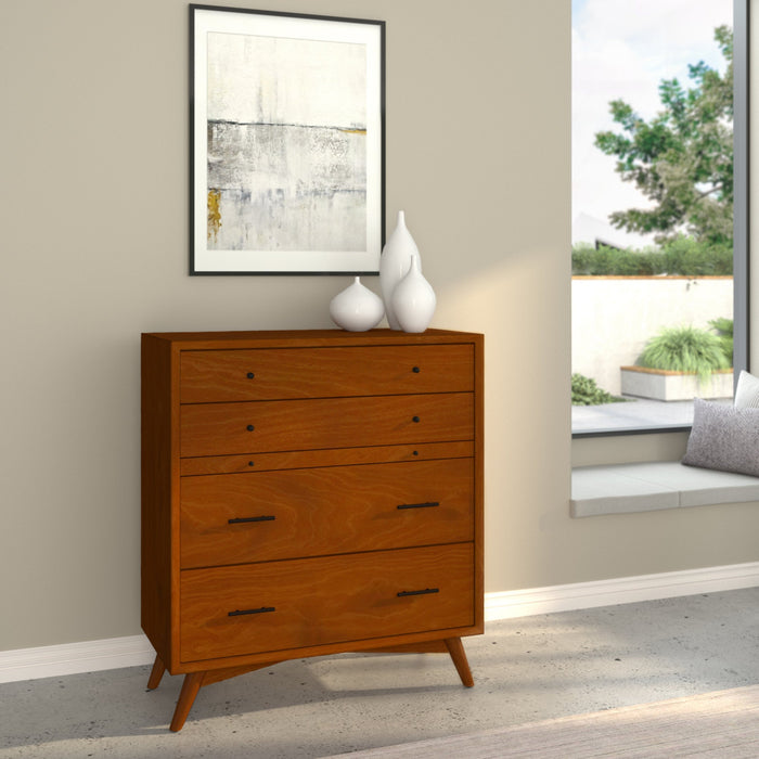 Alpine Furniture Flynn Chest, Chestnut