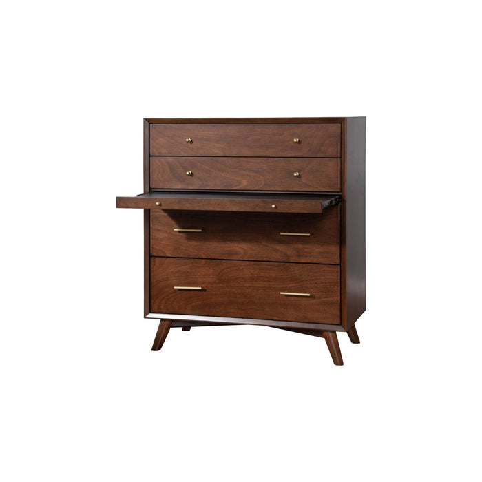Alpine Furniture Flynn Chest, Walnut