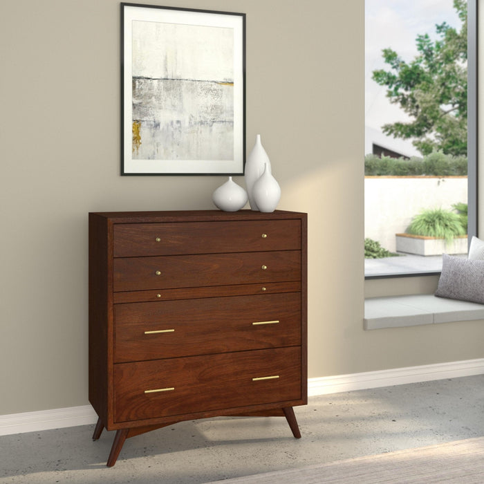 Alpine Furniture Flynn Chest, Walnut