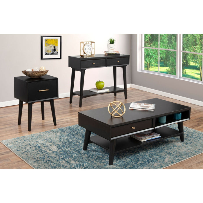 Alpine Furniture Flynn Coffee Table, Black