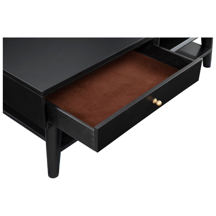 Alpine Furniture Flynn Coffee Table, Black