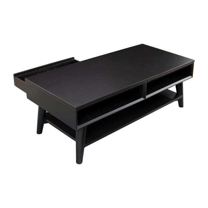 Alpine Furniture Flynn Coffee Table, Black