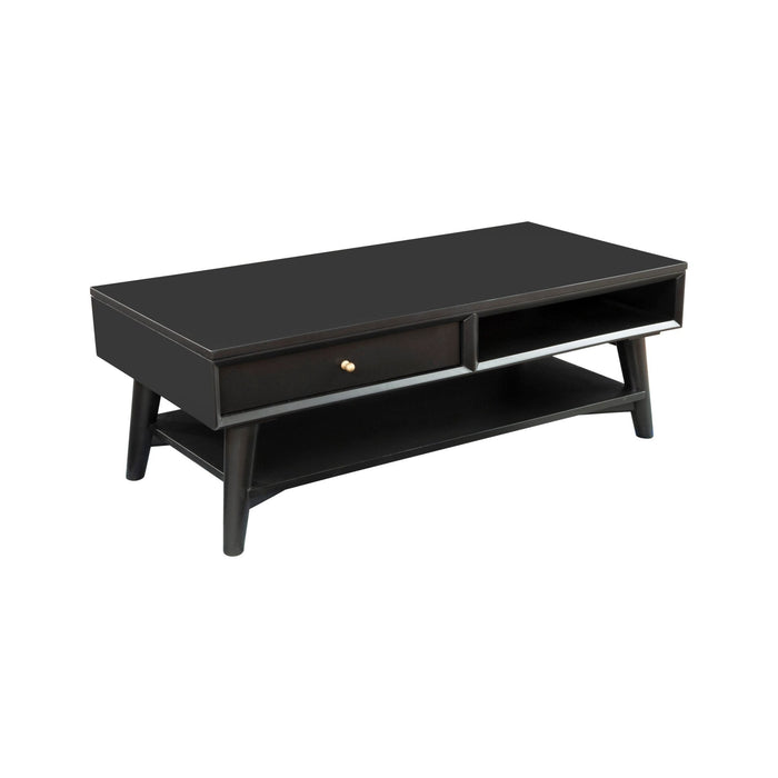 Alpine Furniture Flynn Coffee Table, Black