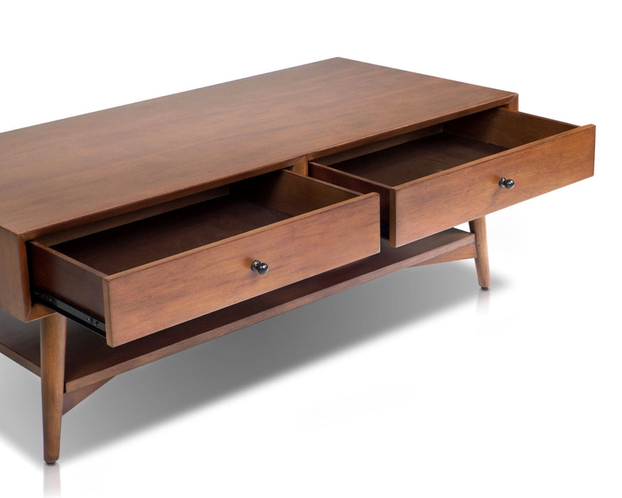 Alpine Furniture Flynn Coffee Table, Chestnut