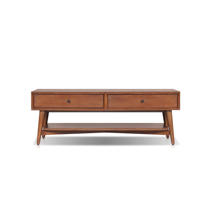 Alpine Furniture Flynn Coffee Table, Chestnut