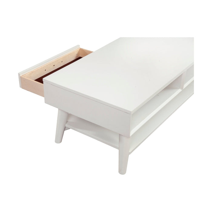 Alpine Furniture Flynn Coffee Table, White