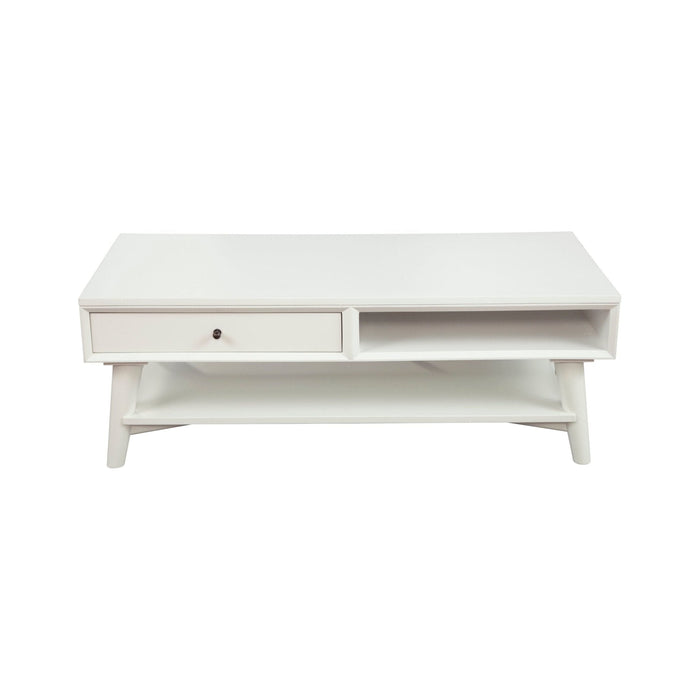 Alpine Furniture Flynn Coffee Table, White