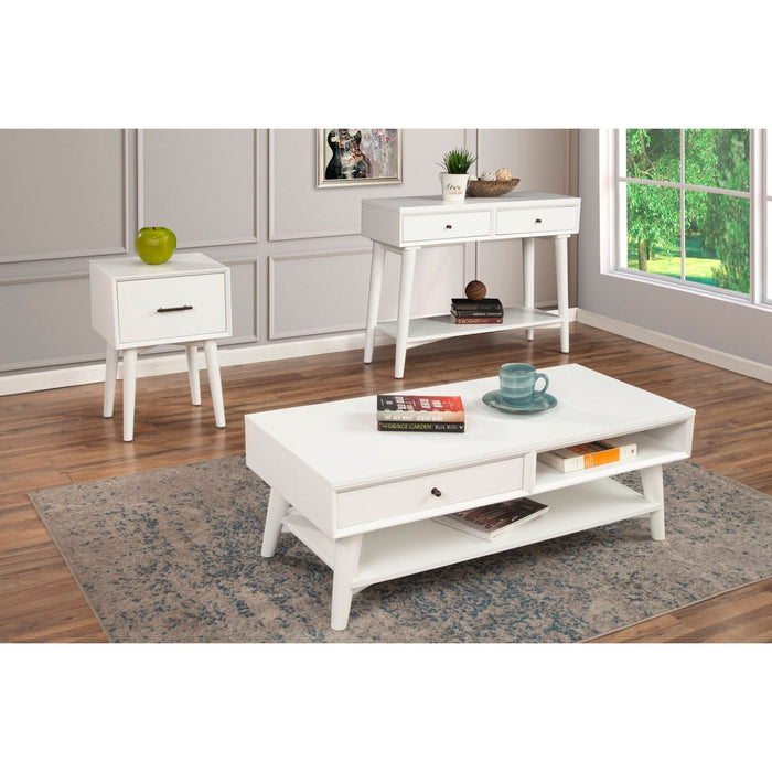 Alpine Furniture Flynn Coffee Table, White