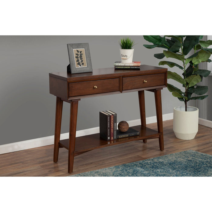Alpine Furniture Flynn Console Table, Walnut