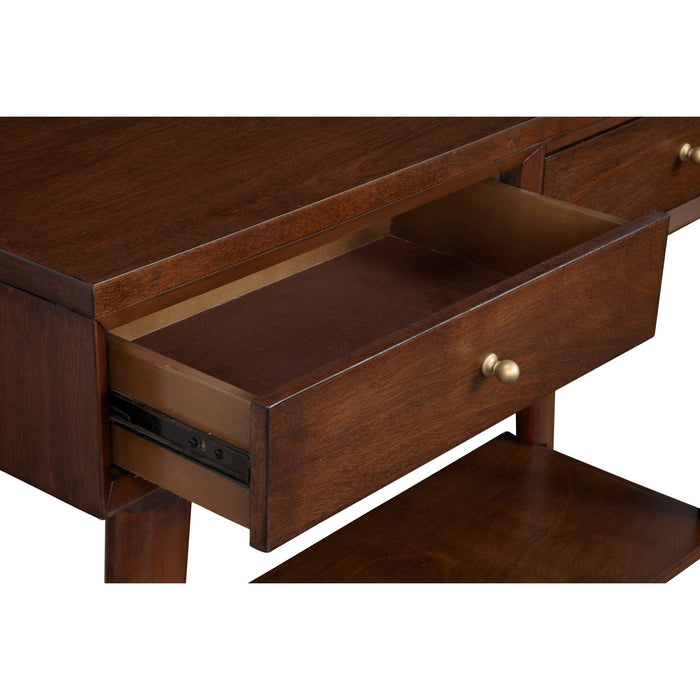 Alpine Furniture Flynn Console Table, Walnut