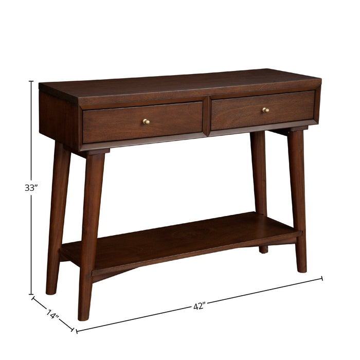 Alpine Furniture Flynn Console Table, Walnut