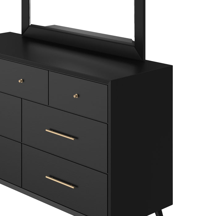 Alpine Furniture Flynn Dresser, Black