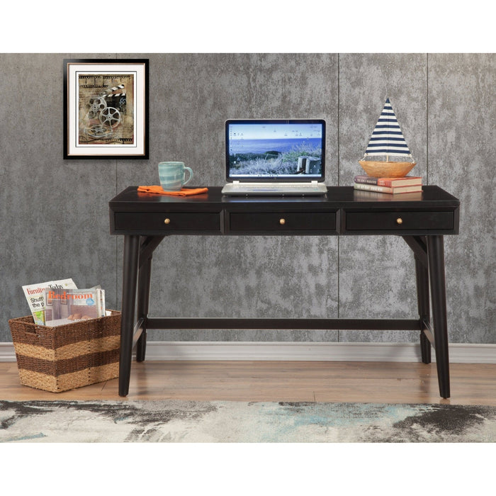 Alpine Furniture Flynn Large Desk, Black