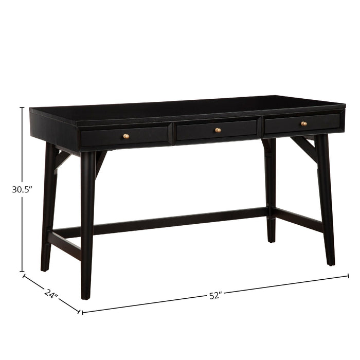 Alpine Furniture Flynn Large Desk, Black
