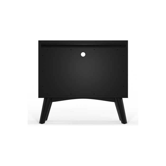 Alpine Furniture Flynn Large Nightstand, Black