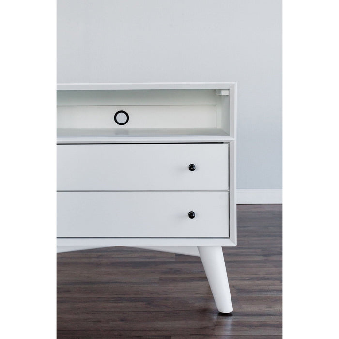 Alpine Furniture Flynn Large Nightstand, White