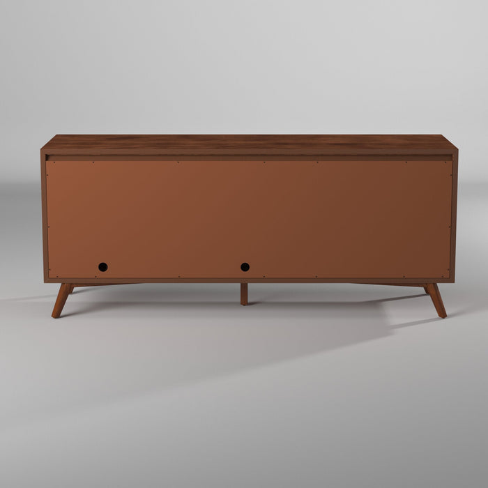 Alpine Furniture Flynn Large TV Console, Chestnut/White