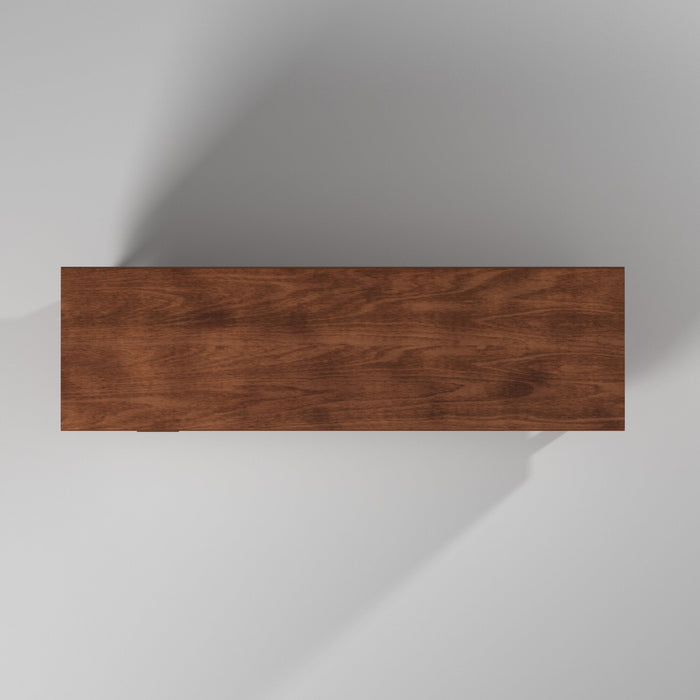 Alpine Furniture Flynn Large TV Console, Chestnut/White