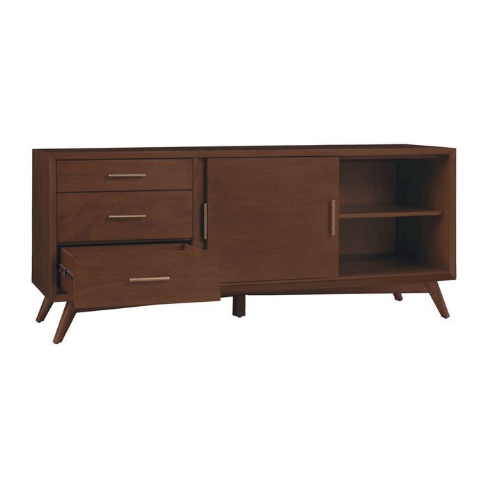 Alpine Furniture Flynn Large TV Console, Walnut