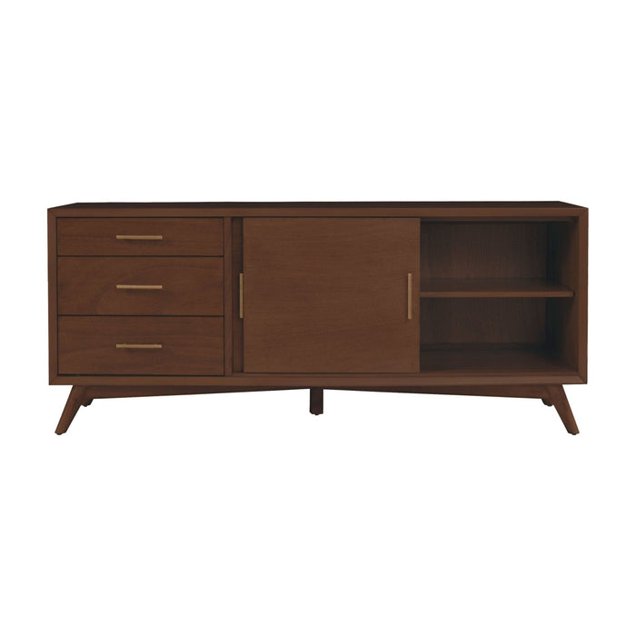 Alpine Furniture Flynn Large TV Console, Walnut