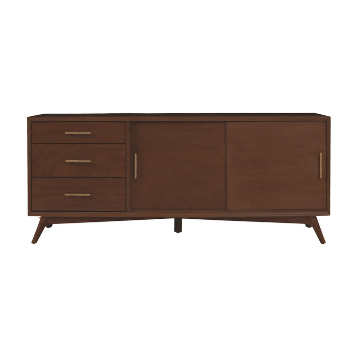 Alpine Furniture Flynn Large TV Console, Walnut