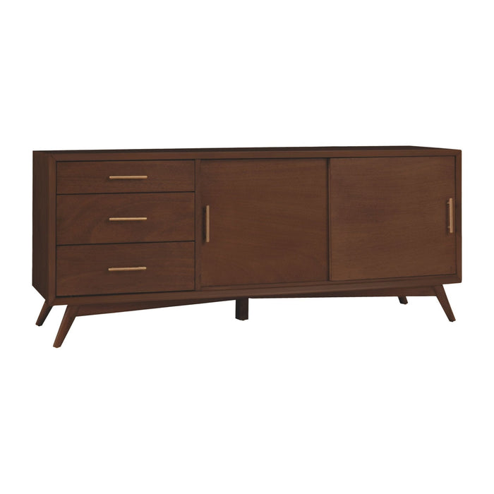 Alpine Furniture Flynn Large TV Console, Walnut